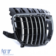 Sportgrill schwarz glänzend mit Chrom, geeignet für Mercedes A-Klasse W176 12-15-image-6195022