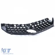 Sportgrill schwarz glänzend mit Chrom, geeignet für Mercedes A-Klasse W176 12-15-image-6195025