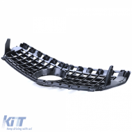 Sportgrill schwarz glänzend mit Chrom, geeignet für Mercedes A-Klasse W176 12-15-image-6195026