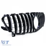 Sportgrill schwarz glänzend mit Chrom, geeignet für Mercedes W176 Facelift 15-18-image-6195030