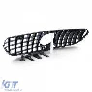 Sportgrill schwarz glänzend mit Chrom geeignet für Mercedes GLC X253 Coupe C253 15-19-image-6196194