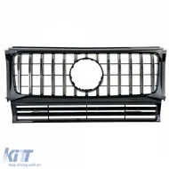 Sportgrill schwarz glänzend mit Chrom geeignet für Mercedes G-Class W463 90-18-image-6196538