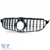 Sportgrill schwarz glänzend mit Chrom geeignet für Mercedes C-Class W205 S205 18-21-image-6198339
