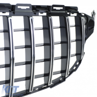 Sportgrill schwarz glänzend mit Chrom geeignet für Mercedes C-Class W205 S205 18-21-image-6198342