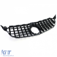 Sportgrill schwarz glänzend mit Chrom geeignet für Mercedes C-Class W205 S205 18-21-image-6198344
