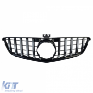 Sportgrill schwarz glänzend mit Chrom, geeignet für Mercedes C-Class W204 S204 C204-image-6203370