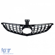 Sportgrill schwarz glänzend mit Chrom, geeignet für Mercedes C-Class W204 S204 C204-image-6203371