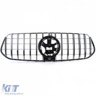 Sportgrill schwarz glänzend mit Chrom geeignet für Mercedes GLE V167 Coupe C167 18-23-image-6203853