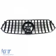 Sportgrill schwarz glänzend mit Chrom geeignet für Mercedes GLE V167 Coupe C167 18-23-image-6203857