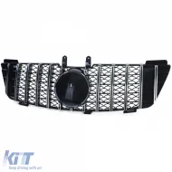 Sportgrill schwarz glänzend mit Chrom geeignet für Mercedes M-Class ML W164 05-08-image-6205245