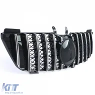 Sportgrill schwarz glänzend mit Chrom geeignet für Mercedes M-Class ML W164 05-08-image-6205246