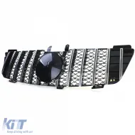 Sportgrill schwarz glänzend mit Chrom geeignet für Mercedes M-Class ML W164 05-08-image-6205247