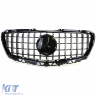 Sportgrill schwarz glänzend mit Chrom geeignet für Mercedes Sprinter W906 Facelift 13-18-image-6207292