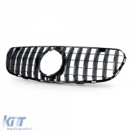 Sportgrill schwarz glänzend mit Chrom, geeignet für Mercedes GLC X253 Coupe C253 15-19-image-6239735