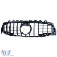 Sportgrill schwarz glänzend mit Chrom geeignet für Mercedes CLA C118 X118 ab 19-image-6257727