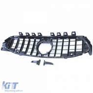 Sportgrill schwarz glänzend mit Chrom geeignet für Mercedes CLA C118 X118 ab 19-image-6257732