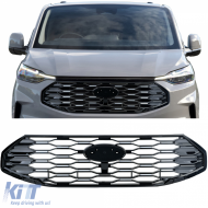 image-53-Sportgrill schwarz mit Chrom, geeignet für Ford Tourneo Transit Custom ab 2023