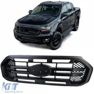 image-69-Sportgrill schwarz mit Doppelstange geeignet für Ford Ranger T8 19-23 2.0 TDCi