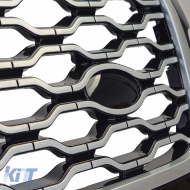 Sportgrill Schwarz Silber geeignet für Range Rover Velar L560 2017-2023-image-6200460
