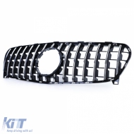 Sportgrill schwarz verchromt geeignet für Mercedes GLA X156 Facelift 2017-2020-image-6199301