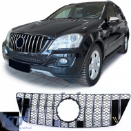 image-63-Sportgrill schwarz verchromt geeignet für Mercedes M-Class ML W164 2008-2011