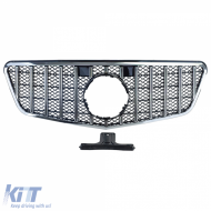 Sportgrill schwarz verchromt geeignet für Mercedes E W212 S212 Pre-Facelift 09-13-image-6257660