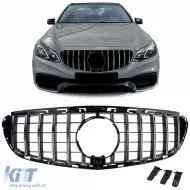 image-13-Sportgrill schwarz verchromt geeignet für Mercedes E W212 S212 Facelift 13-16