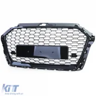 Sportgrill Waben schwarz glänzend, geeignet für Audi A3 8V 16-20 ohne ACC-image-6204037