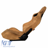 Sportülés pár R8-hoz, velúr Alcantara, bézs, 2 db-image-6293611