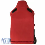 Sportülés pár R8-hoz, velúr Alcantara, piros, 2 db-image-6293656