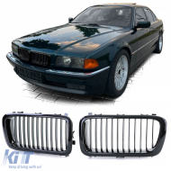 image-35-Sportliche Frontgrill glänzend schwarz geeignet für BMW 7er E38 1994-2001