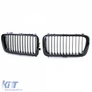 Sportliche Frontgrill glänzend schwarz geeignet für BMW 7er E38 1994-2001-image-6201606