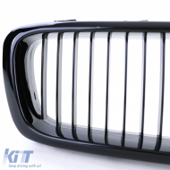 Sportliche Frontgrill glänzend schwarz geeignet für BMW 7er E38 1994-2001-image-6201610