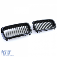 Sportliche Frontgrill glänzend schwarz geeignet für BMW 7er E38 1994-2001-image-6201611