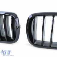 Sportliche Frontgrill in glänzendem Schwarz, geeignet für BMW X5 F15 X6 F16 2013-2019-image-6200213