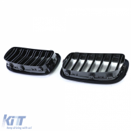 Sportliche Frontgrill in glänzendem Schwarz, geeignet für BMW X5 F15 X6 F16 2013-2019-image-6200217