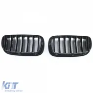 Sportliche Frontgrill in glänzendem Schwarz, geeignet für BMW X5 F15 X6 F16 2013-2019-image-6200218