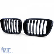 Sportliche Frontgrill in glänzendem Schwarz, geeignet für BMW X3 G01 X4 G02 2017-2021-image-6207241