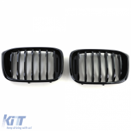 Sportliche Frontgrill in glänzendem Schwarz, geeignet für BMW X3 G01 X4 G02 2017-2021-image-6207245