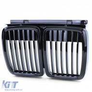 Sportliche Frontgrill in Hochglanzschwarz geeignet für BMW 3er E30 1982-1994-image-6204029