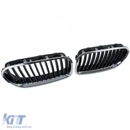 Sportliche Frontgrill in Schwarzchrom, geeignet für BMW 5er F10 F11 2010-2017-image-6210688