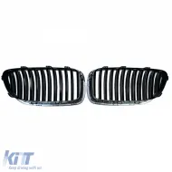Sportliche Frontgrill in Schwarzchrom, geeignet für BMW 5er F10 F11 2010-2017-image-6210689
