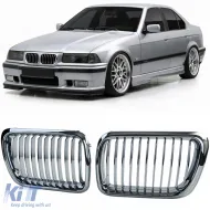 image-21-Sportliche Frontgrill verchromt geeignet für BMW 3er E36 Facelift 1996-2000