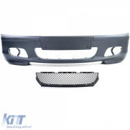 Sportliche Frontschürze + ABE + gelbe Nebelscheinwerfer geeignet für BMW E46 Limousine Touring-image-6209648
