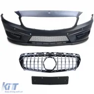 Sportliche Karosserie-Kit, Frontstoßstange, Heckstoßstange, Kühlergrill, Seitenschweller, geeignet für Mercedes A W176 12-15-image-6207479