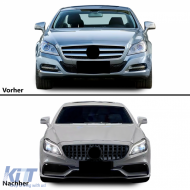 Sportliche Karosserie-Kit Stoßstangen Kühlergrill Diffusor geeignet für Mercedes CLS C218 W218 2011-2018-image-6209130