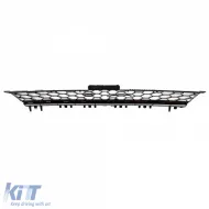 Sportliche Waben-Kühlergrill ohne Emblem, glänzend schwarz, geeignet für VW Golf 7 12-17, auch GTI-image-6193374