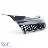Sportliche Wabenmaske ohne Emblem schwarz, geeignet für Opel Astra H GTC TwinTop 05-10-image-6209242
