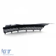 Sportliche Wabenmaske ohne Emblem schwarz, geeignet für Opel Astra H GTC TwinTop 05-10-image-6209244