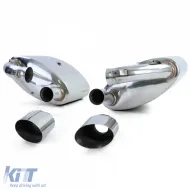 Sportlicher Edelstahl-Endschalldämpfer mit Endrohren geeignet für Porsche 911 993 94-96-image-6196265